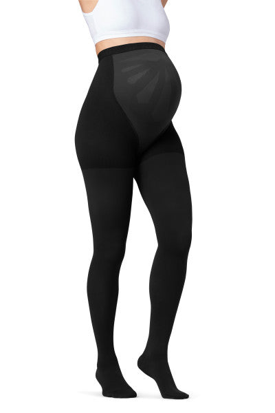 JOBST Maternity Opaque Waist High Compression Stockings Pantyhose, 15-20 mmHg, Closed Toe