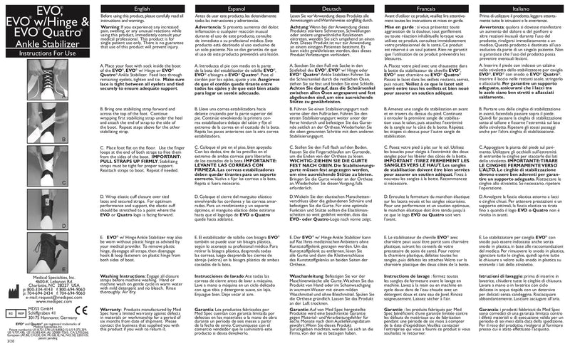 Load image into Gallery viewer, MedSpec EVO® Quatro® Ankle Stabilizer