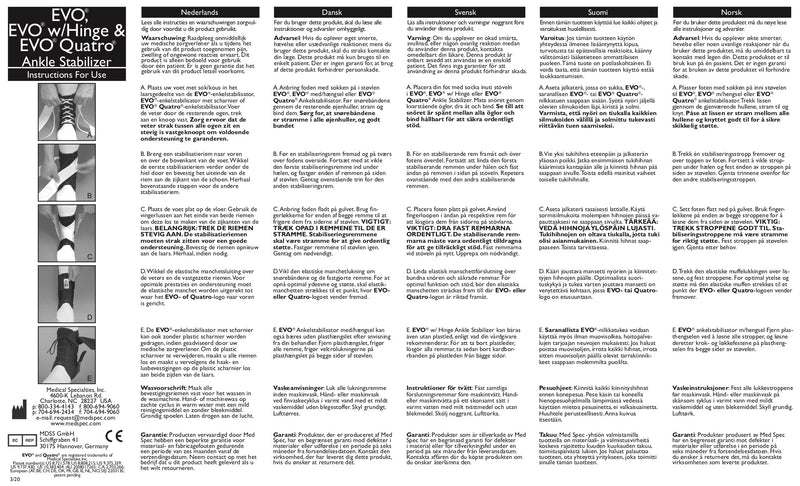 Load image into Gallery viewer, MedSpec EVO® Quatro® Ankle Stabilizer