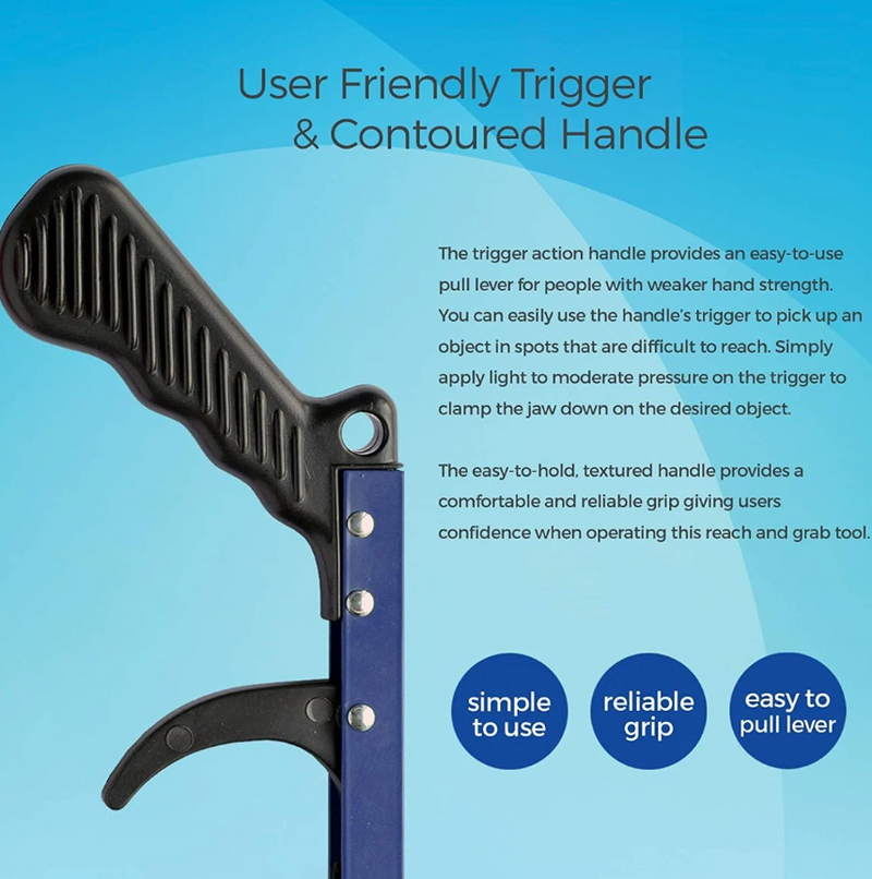 Load image into Gallery viewer, Sammons Preston Reacher, Blue, 26 Inch, Grabber, Reaching /Dressing Tool# 920561