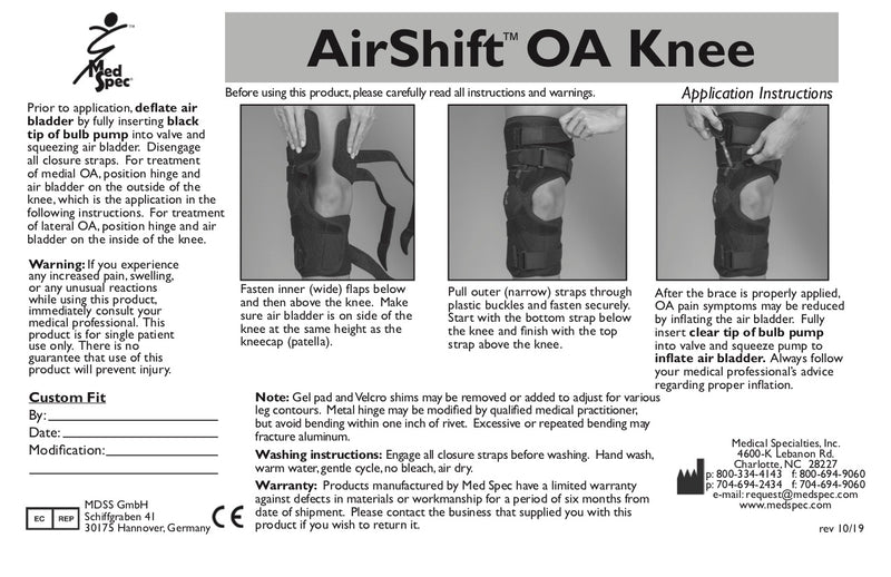 Load image into Gallery viewer, MedSpec AirShift™ OA Knee Brace