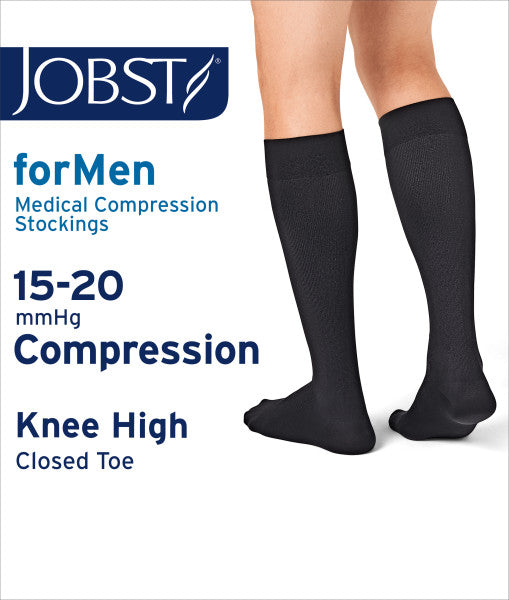 Load image into Gallery viewer, JOBST forMen Knee High, 20-30 mmHg Closed or Open Toe
