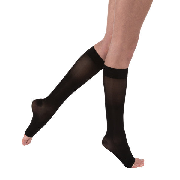 Load image into Gallery viewer, JOBST Women's Ultrasheer Knee High Classic 20-30 mmHg Open Toe