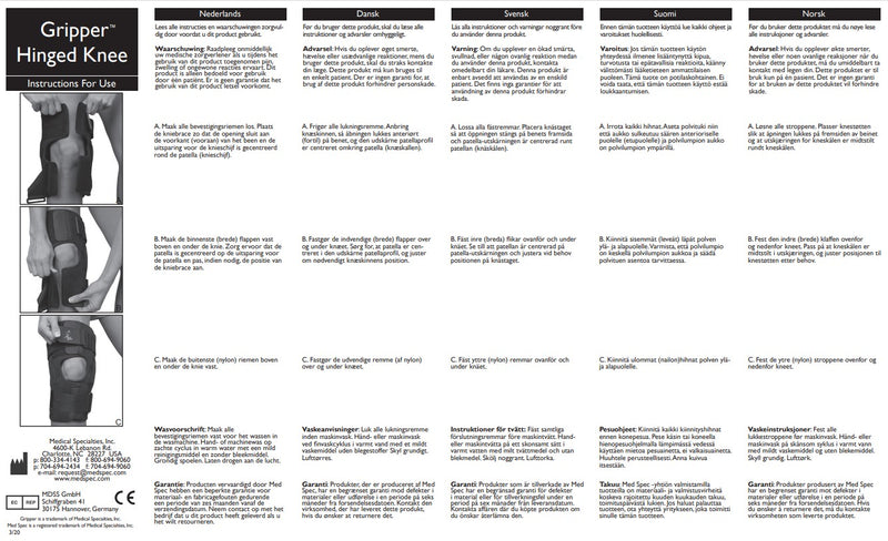 Load image into Gallery viewer, MedSpec Gripper™ 16" Hinged Knee with CoolFlex