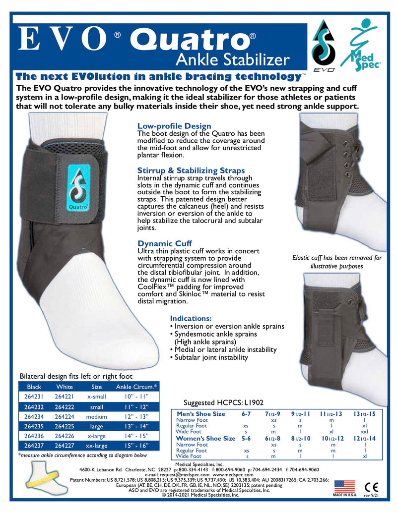 Load image into Gallery viewer, MedSpec EVO® Quatro® Ankle Stabilizer