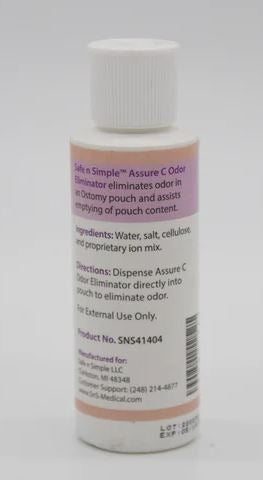 Load image into Gallery viewer, Safe n' Simple Assure C Odor Eliminator Clear Bottle