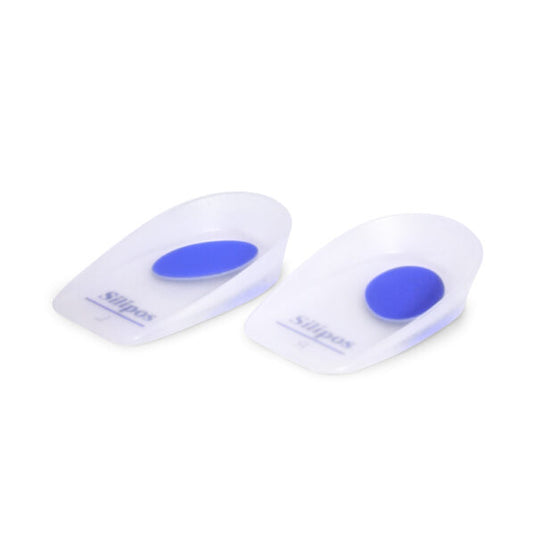 Silipos Wonder-Spur Soft Silicone Heel Cups, Blue