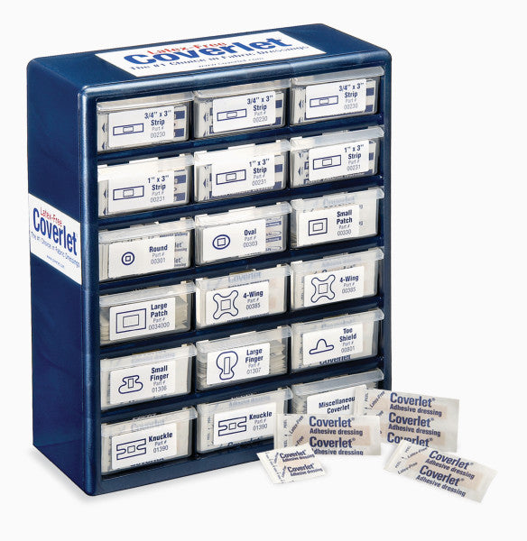 Load image into Gallery viewer, Leukoplast Elastic Fabric Adhesive Bandages Cabinet EMPTY 18 Drawers