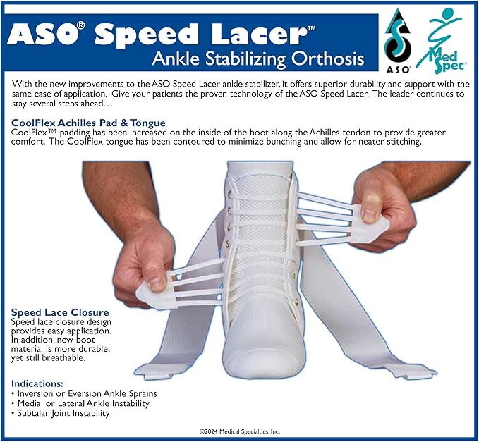 Load image into Gallery viewer, Med Spec ASO® Speed Lacer Ankle Stabilizer
