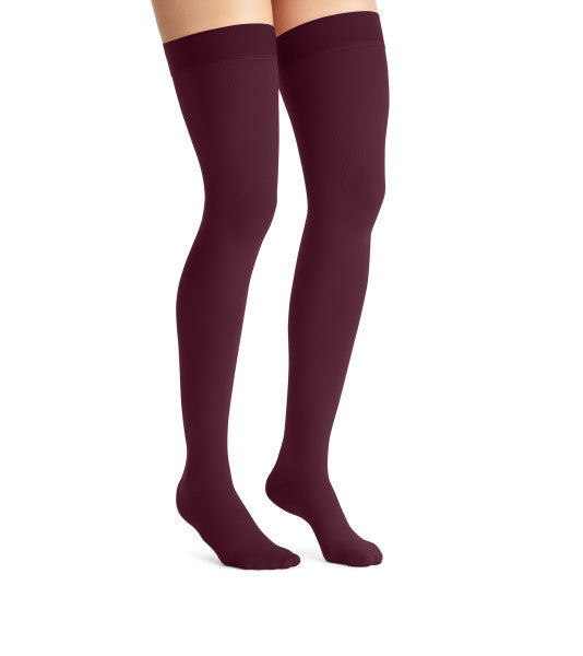 Load image into Gallery viewer, JOBST Women's Opaque Thigh High Dot 15-20 mmHg Closed Toe