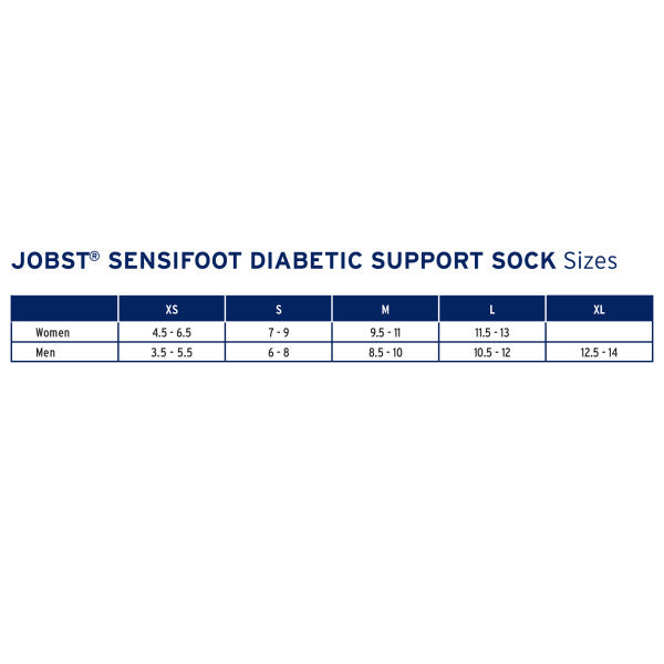 Load image into Gallery viewer, JOBST SensiFoot Diabetic Compression Socks 8-15 mmHg Crew, Closed Toe