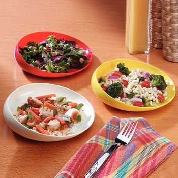 Load image into Gallery viewer, Round Non-Skid Scoopy Dish, 8" - Blue