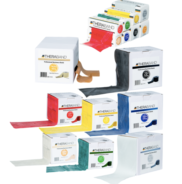 Load image into Gallery viewer, Theraband Professional Latex Resistance Bands, 6 Yard Roll