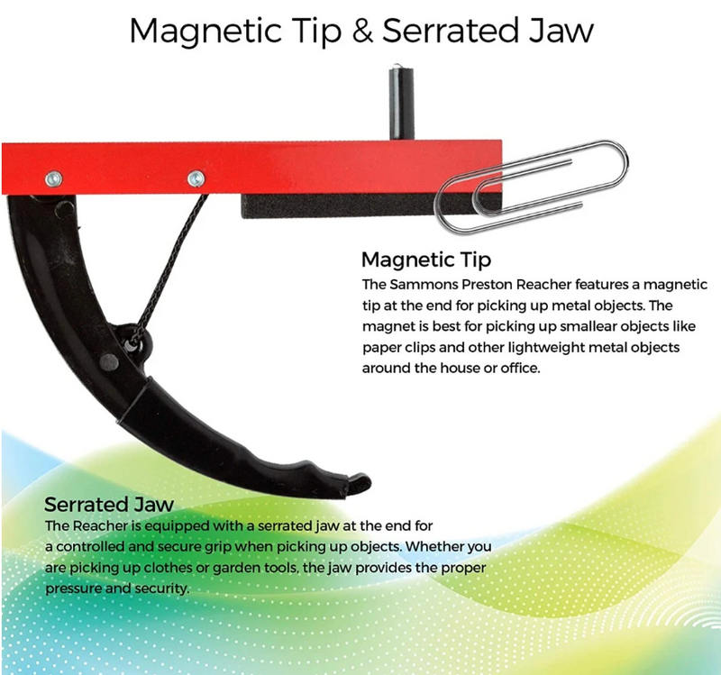 Load image into Gallery viewer, Sammons Preston Reacher, Blue, 26 Inch, Grabber, Reaching /Dressing Tool# 920561