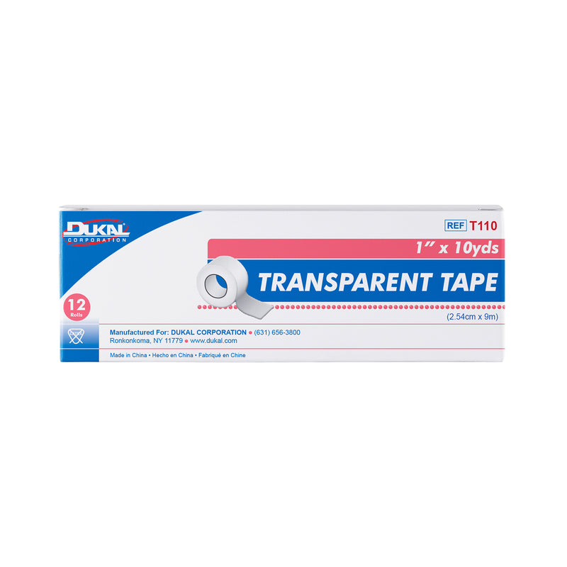 Load image into Gallery viewer, Dukal Transparent Tape 1 x 10 yd, Bx12