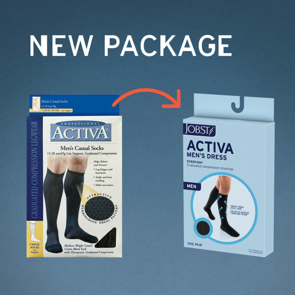 Load image into Gallery viewer, JOBST Activa Men's Dress 20-30 Knee High, Close Toe