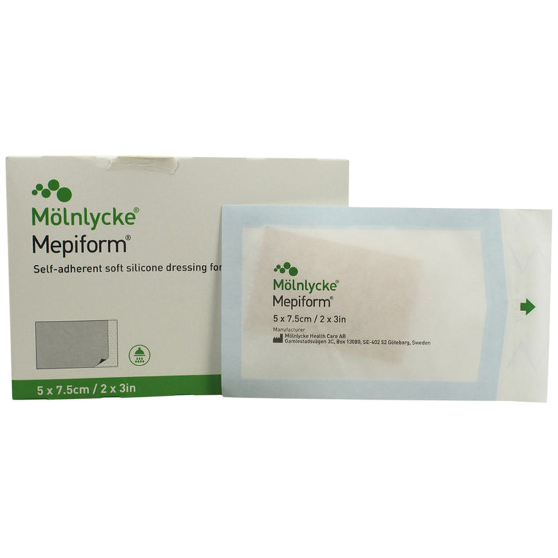 Load image into Gallery viewer, Mölnlycke Mepiform Safetac Self-Adherent Soft Silicone Dressing