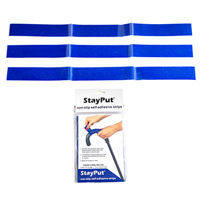 Load image into Gallery viewer, Stayput Non-Slip Material, Self-Adhesive Strips, Blue / Pack of 3 / 1.25" x 16"