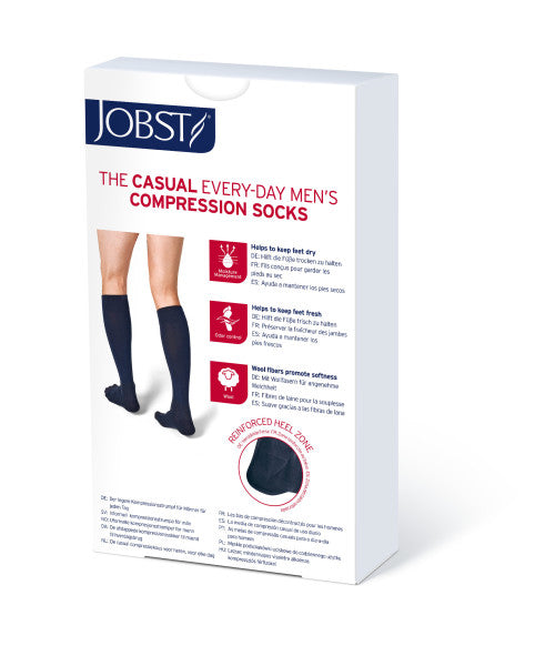 Load image into Gallery viewer, JOBST forMen Casual 15-20mmHg Knee High Socks