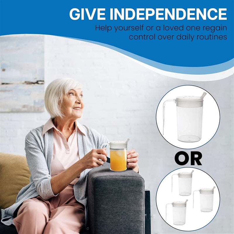 Load image into Gallery viewer, Providence Spillproof Independence 1 Handle Clear Cup
