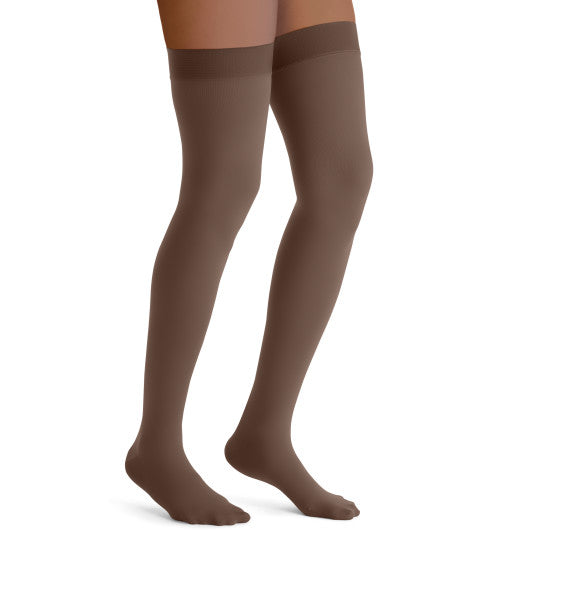 Load image into Gallery viewer, JOBST Women's Opaque Thigh High Dot 20-30 mmHg Closed Toe