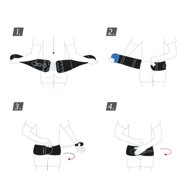 Load image into Gallery viewer, Actimove® Back Support Rigid Panel, Pressure Pads, Easy-Closing-Pulley-System