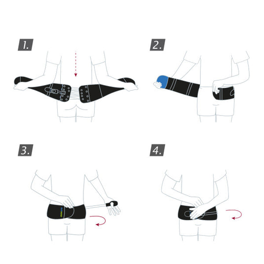 Actimove® Back Support Rigid Panel, Pressure Pads, Easy-Closing-Pulley-System