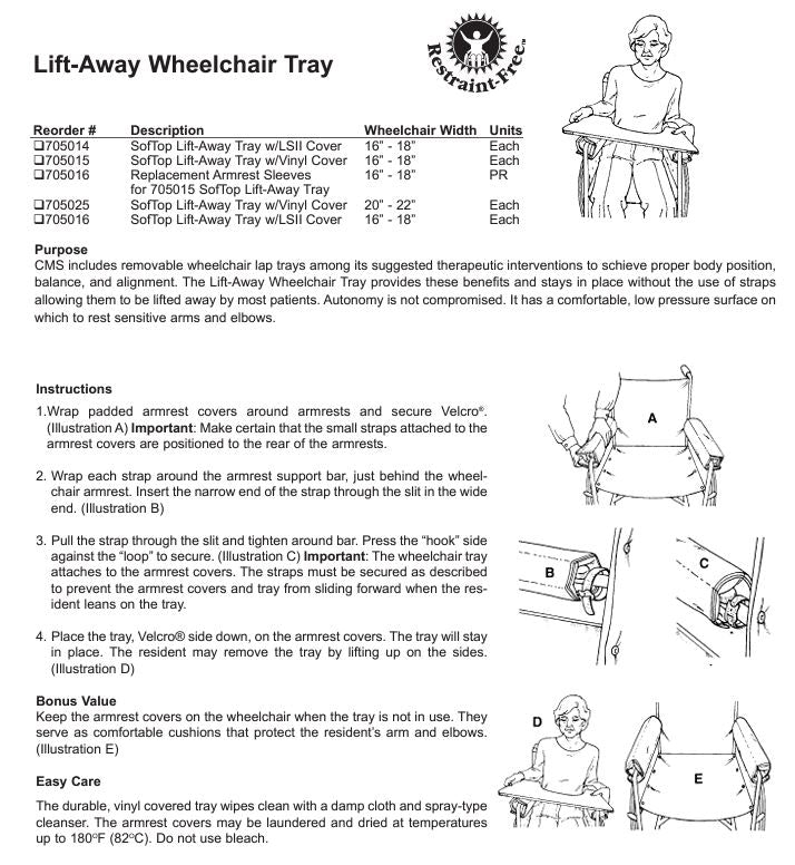 Load image into Gallery viewer, SkiL-Care SofTop Lift-Away Wheelchair Tray