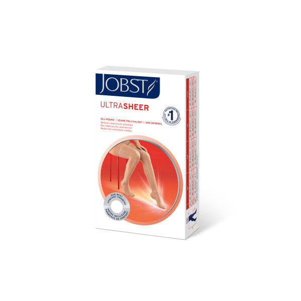 Load image into Gallery viewer, JOBST Women's UltraSheer Thigh High Dot Classic 20-30 mmHg Closed Toe