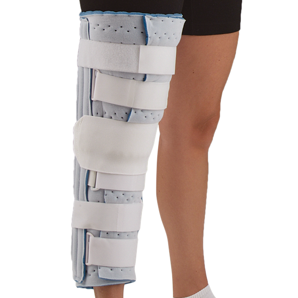 Load image into Gallery viewer, DeRoyal Cutaway Knee Immobilizer w/Patella Strap