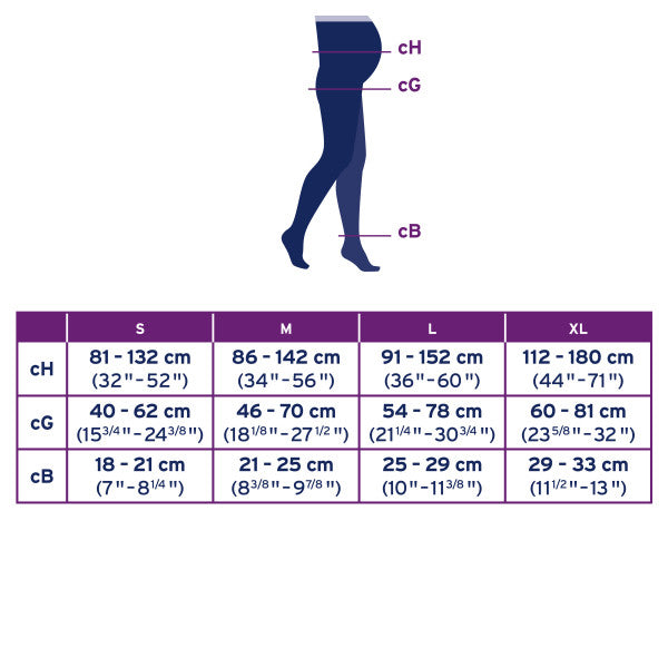 Load image into Gallery viewer, JOBST Maternity Opaque Waist High Compression Stockings Pantyhose, 15-20 mmHg, Closed Toe