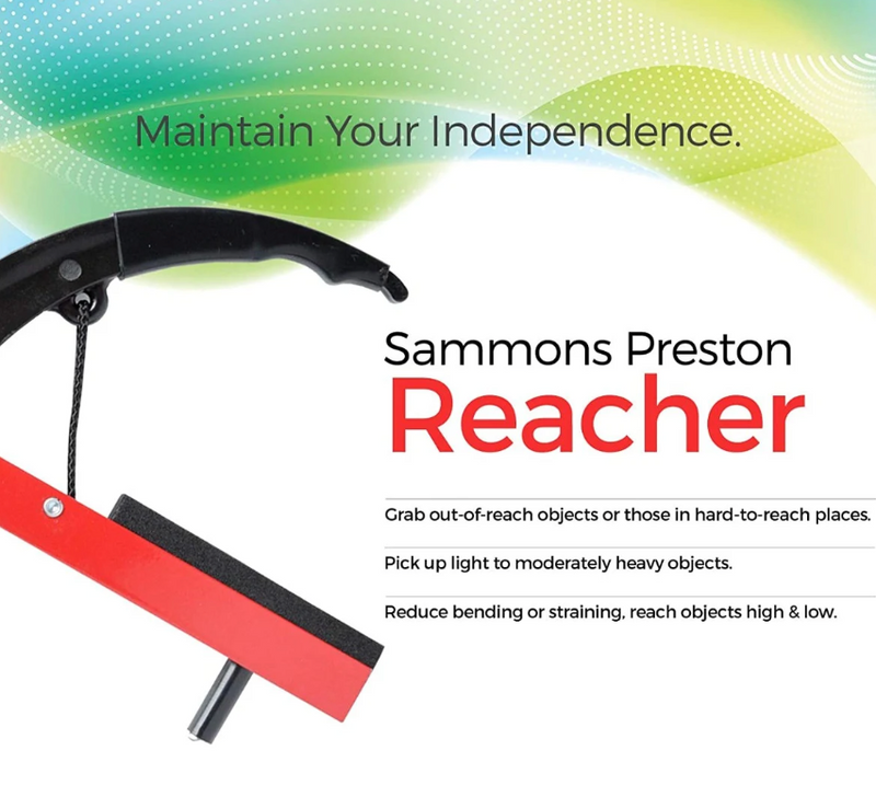 Load image into Gallery viewer, Sammons Preston Reacher, Blue, 26 Inch, Grabber, Reaching /Dressing Tool# 920561
