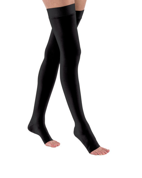 Load image into Gallery viewer, JOBST Relief Compression Stockings 30-40 mmHg Thigh High, with Silicone Dot Band Open Toe