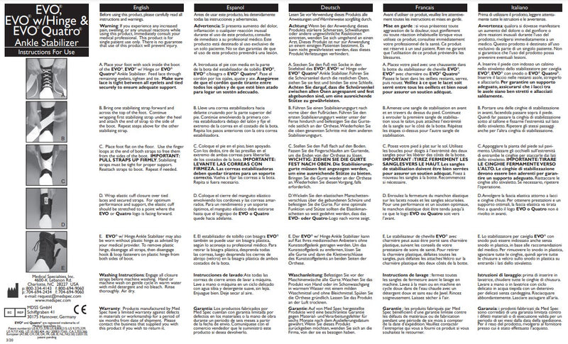 Load image into Gallery viewer, Med Spec EVO™ Ankle Stabilizer