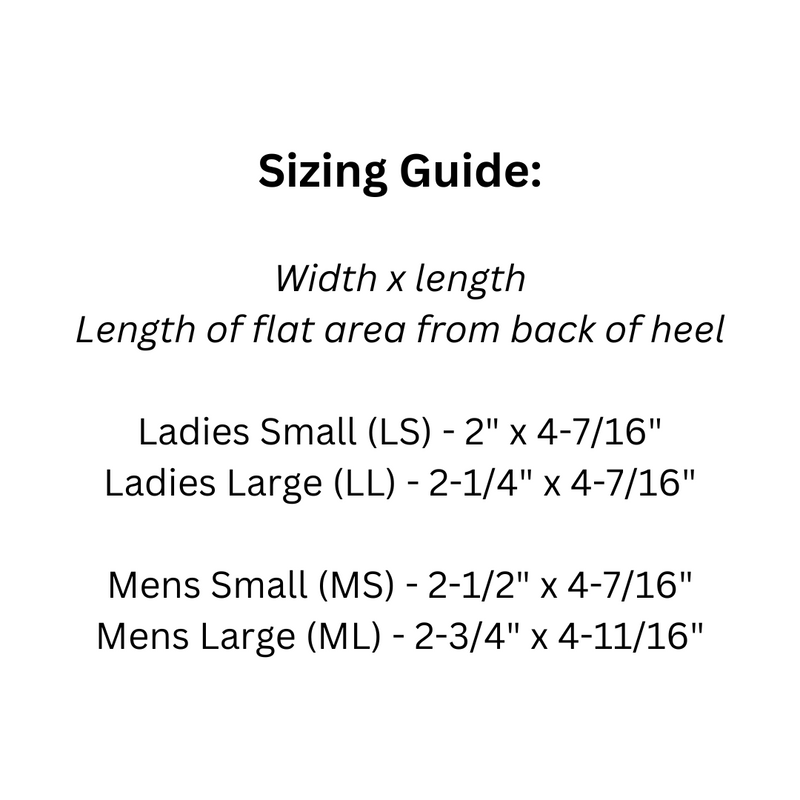 Load image into Gallery viewer, BML Heel Lift sizing guide