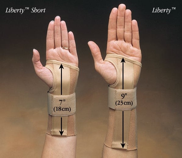 Load image into Gallery viewer, Liberty Orthotics Elastic Wrist Orthosis - Beige, Short or Long
