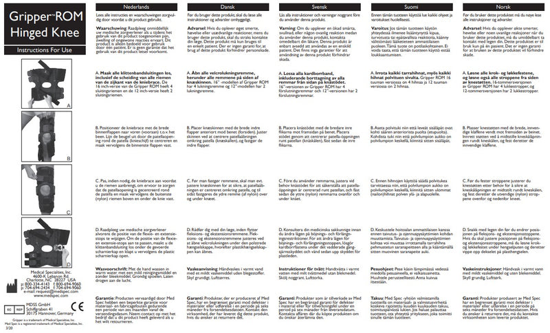 Load image into Gallery viewer, MedSpec Gripper™ 16" Hinged Knee with CoolFlex ROM
