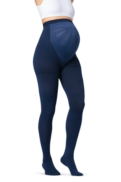 JOBST Maternity Opaque Waist High Compression Stockings Pantyhose, 15-20 mmHg, Closed Toe