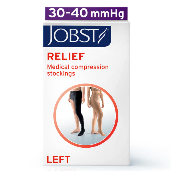 Load image into Gallery viewer, JOBST Relief Compression Stockings 30-40 mmHg Chap Open Toe