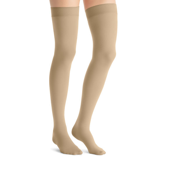 Load image into Gallery viewer, JOBST Women's Opaque Petite Thigh High With Sensitive Top Band 20-30 mmHg Closed Toe