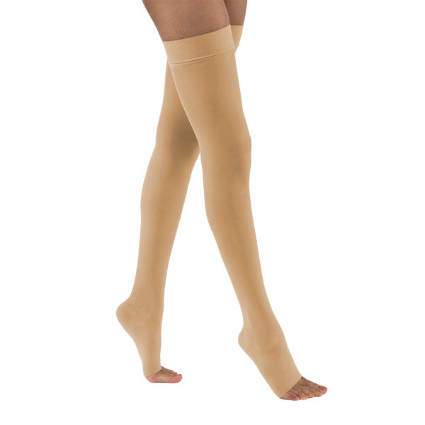 Load image into Gallery viewer, JOBST Women's UltraSheer Thigh High Dot Classic 20-30 mmHg Open Toe