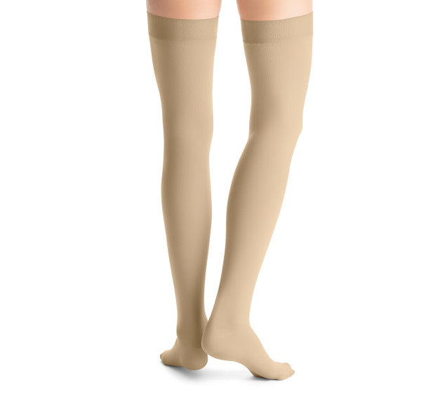 Load image into Gallery viewer, JOBST Women's Opaque Petite Thigh High With Sensitive Top Band 20-30 mmHg Closed Toe