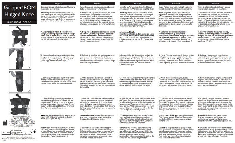 Load image into Gallery viewer, MedSpec Gripper™ 12" Hinged Knee Brace, CoolFlex ROM