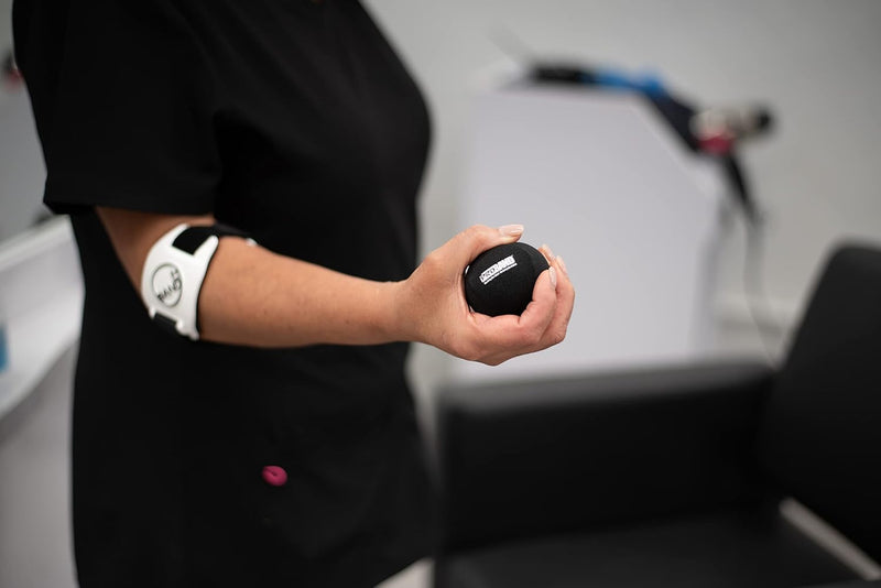 Load image into Gallery viewer, PROBAND Bandit + Theraputic Exercise Ball - Arm Band + Ball for Elbow & Forearm - Help Relieve Pain & Swelling