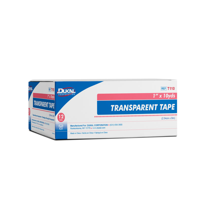 Load image into Gallery viewer, Dukal Transparent Tape 1 x 10 yd, Bx12