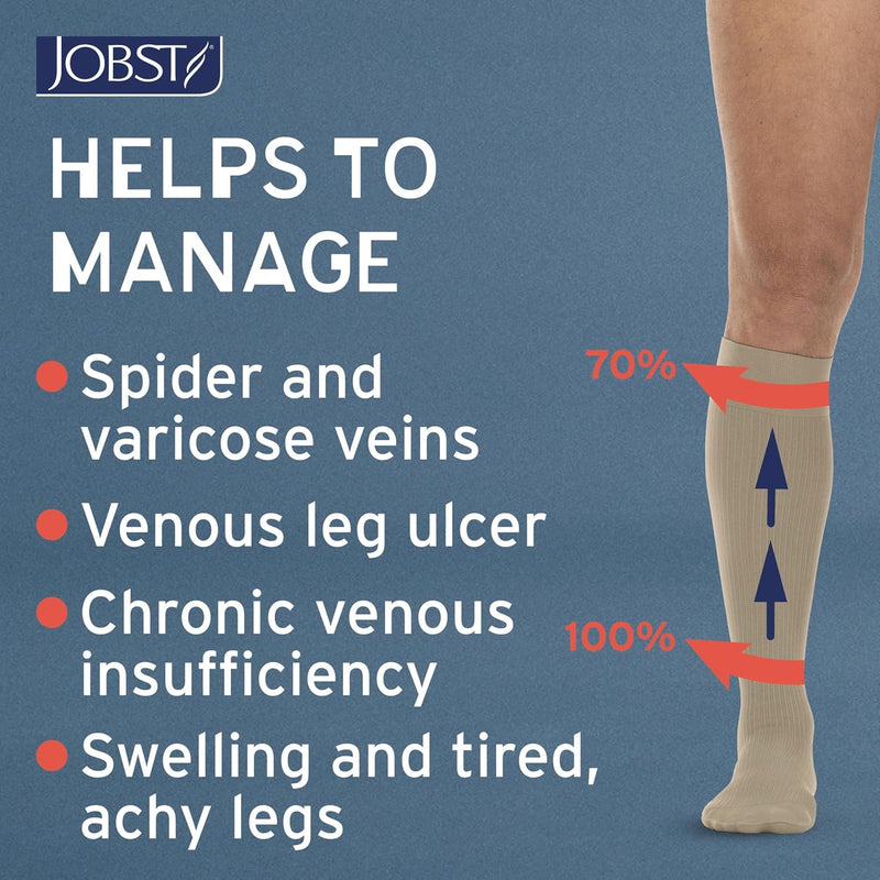 Load image into Gallery viewer, JOBST forMen Knee High 20-30mmHg Closed Toe Softfit