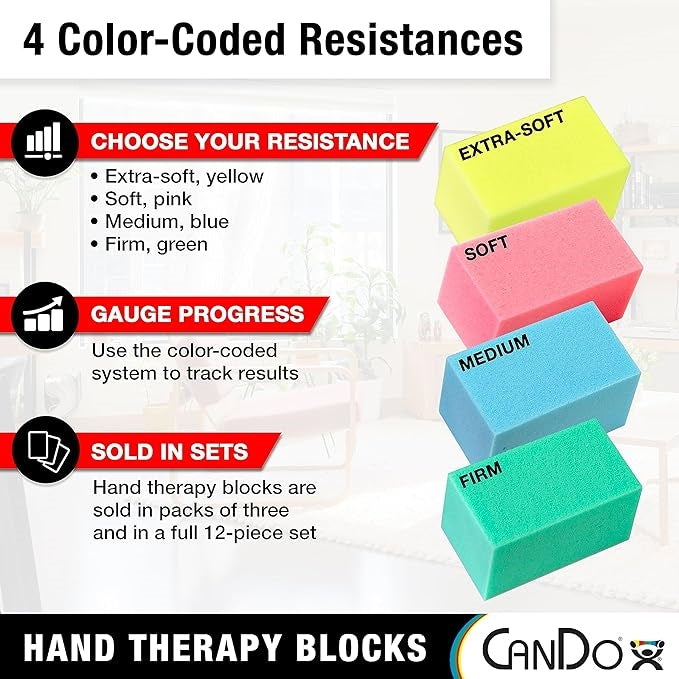 Load image into Gallery viewer, CanDo Hand Therapy Blocks
