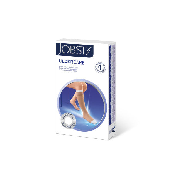 Load image into Gallery viewer, JOBST UlcerCARE 40+ mmHg Open Toe Stocking With Zipper
