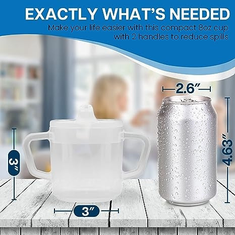 Load image into Gallery viewer, Providence Spillproof Compact 8 oz Adult Sippy Cup w/ 2 Handles