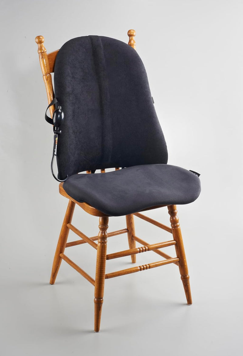 Load image into Gallery viewer, Innotech EmbraceAirPlus Deluxe Backrest & Inline Seat Cushion Combo - Black